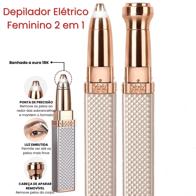 AllureGlam  8 em 1 - Depilador Elétrico Indolor Feminino