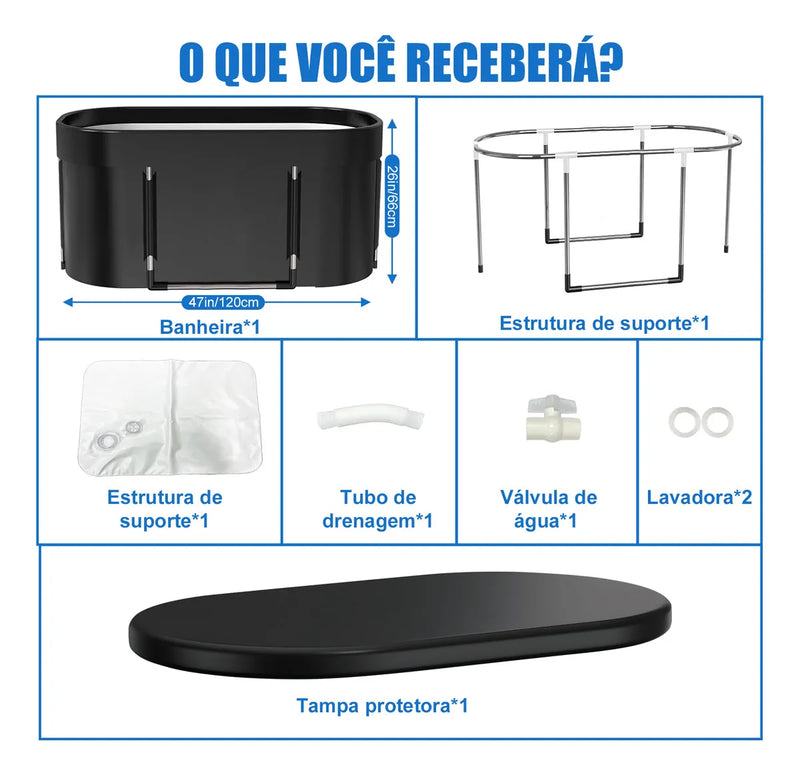 Cryonix™ - Banheira de Gelo que Acelera sua Performance | Giophi