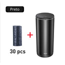 CarTrash Pro | Kit Lixeira Automotiva 500ml + 30 Sacos Especiais