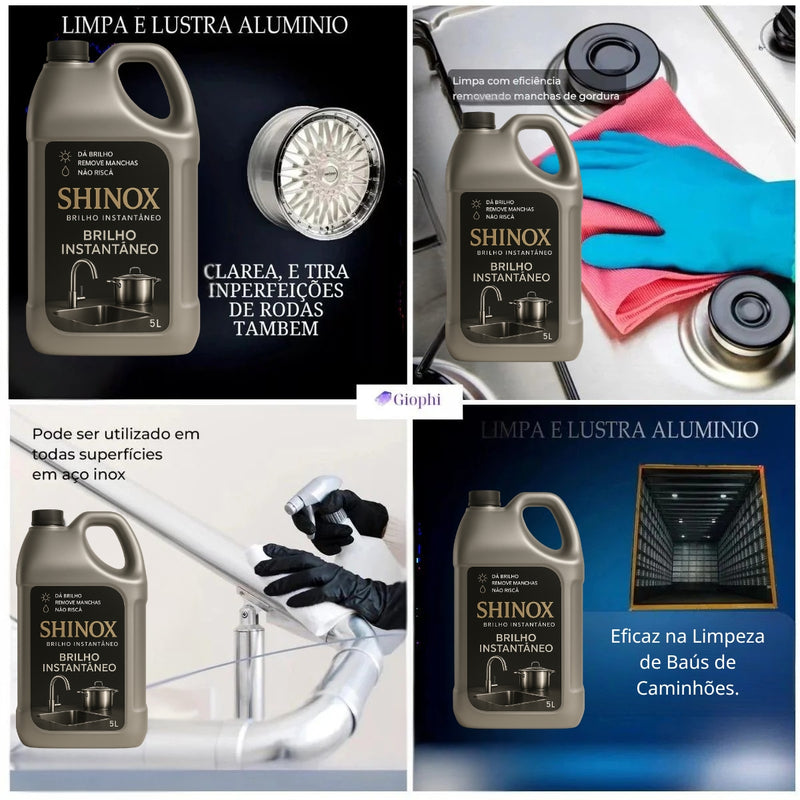 Shinox – Brilho Instantâneo para Inox e Cromado | Giophi