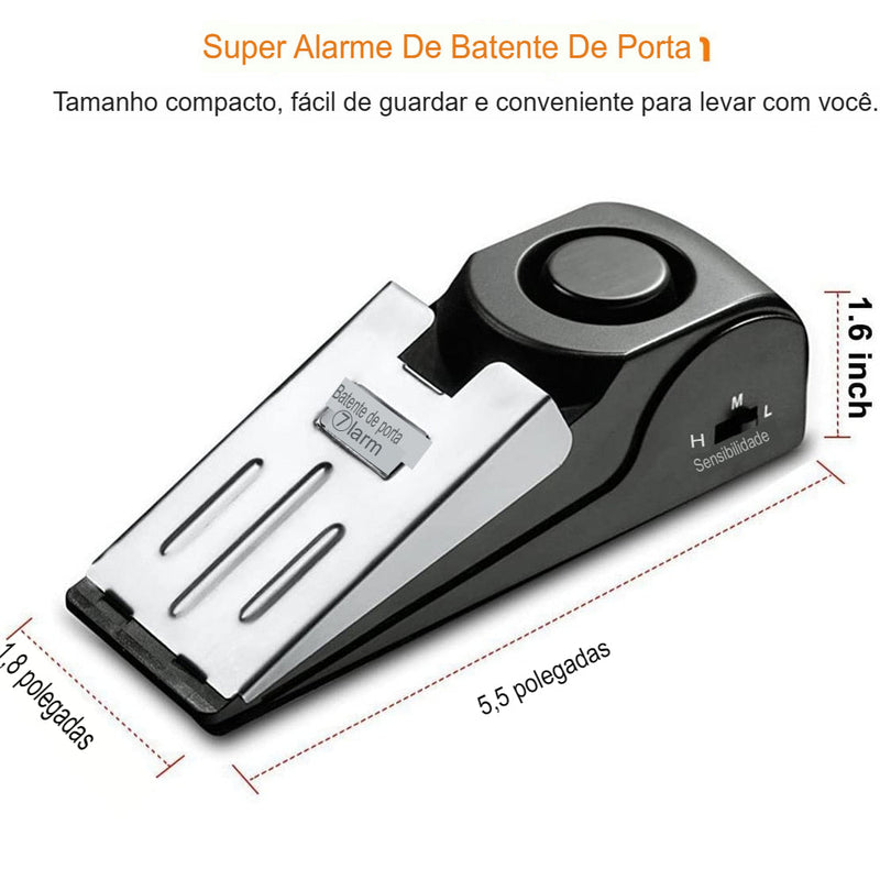 DoorBlock Pro™ – Trava de Porta com Alarme Sonoro 120dB