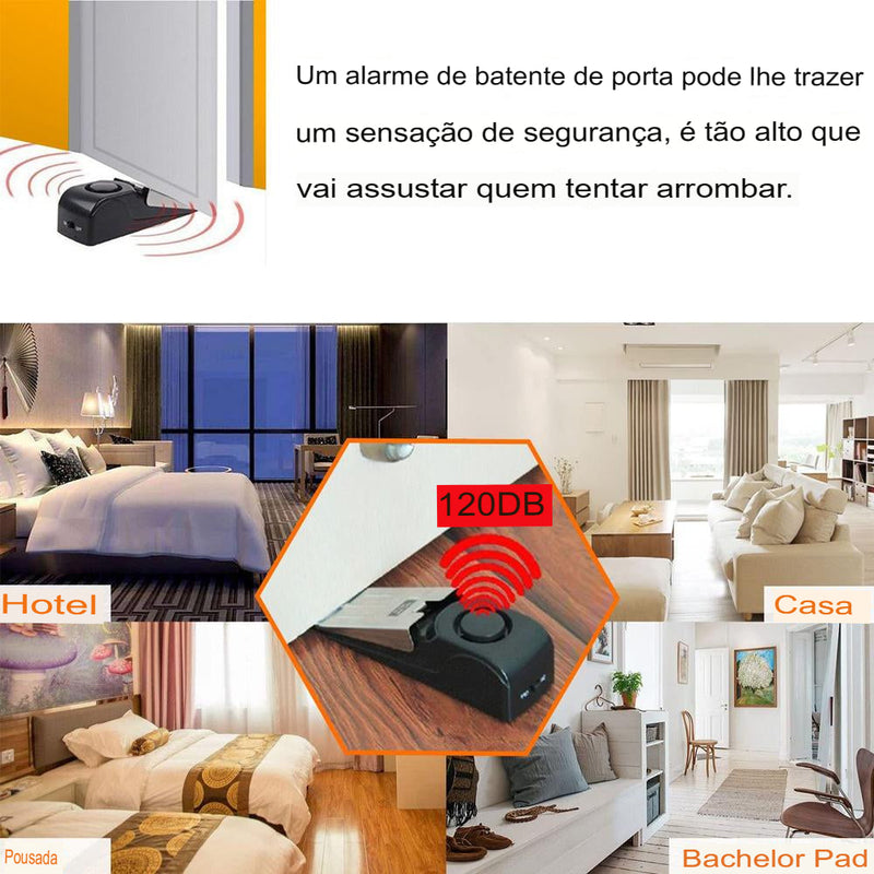 DoorBlock Pro™ – Trava de Porta com Alarme Sonoro 120dB